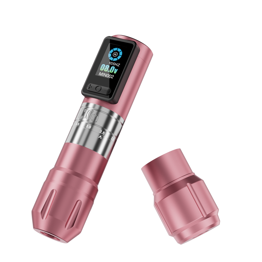 INKin Inferno Adjustable Stroke Wireless Tattoo Machine (2 Grips) - INKin Tattoo Supply