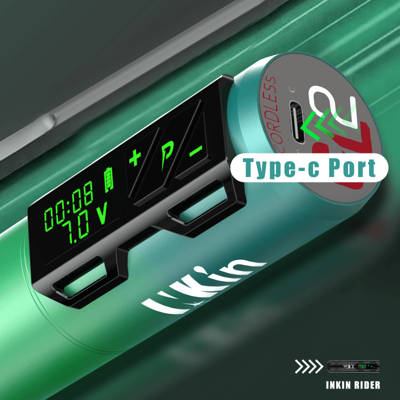 INKin CL2 4.0mm Stroke Wireless Tattoo Gun (2 Batteries) - INKin Tattoo Supply