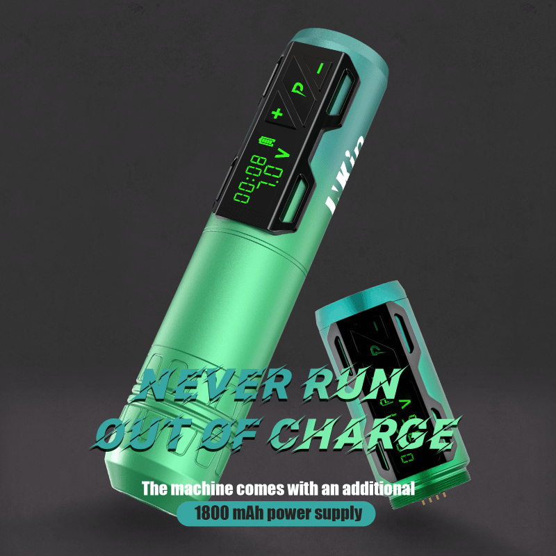 INKin CL2 4.0mm Stroke Wireless Tattoo Gun (2 Batteries) - INKin Tattoo Supply