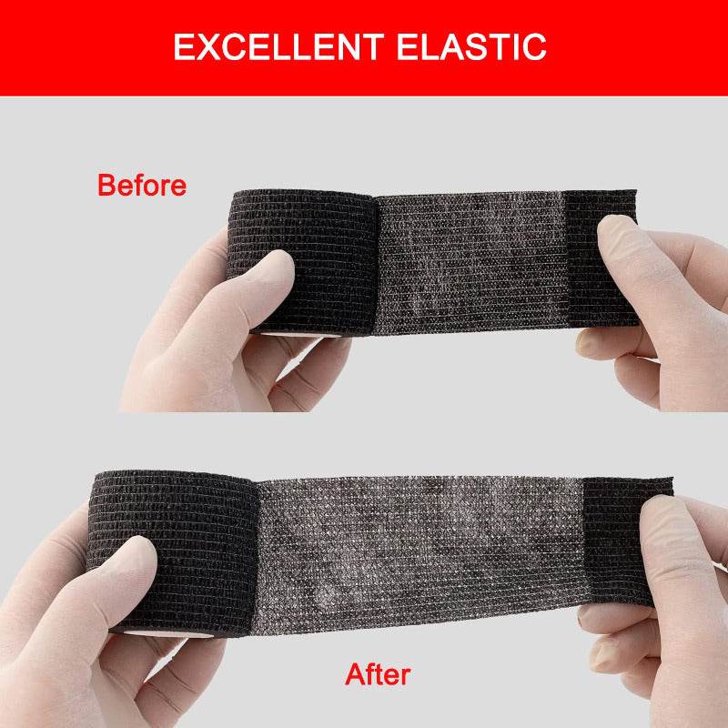 INKin Black Self-Adhesive Bandage (24 Rolls) - INKin Tattoo Supply