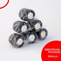 INKin Black Self-Adhesive Bandage (24 Rolls) - INKin Tattoo Supply