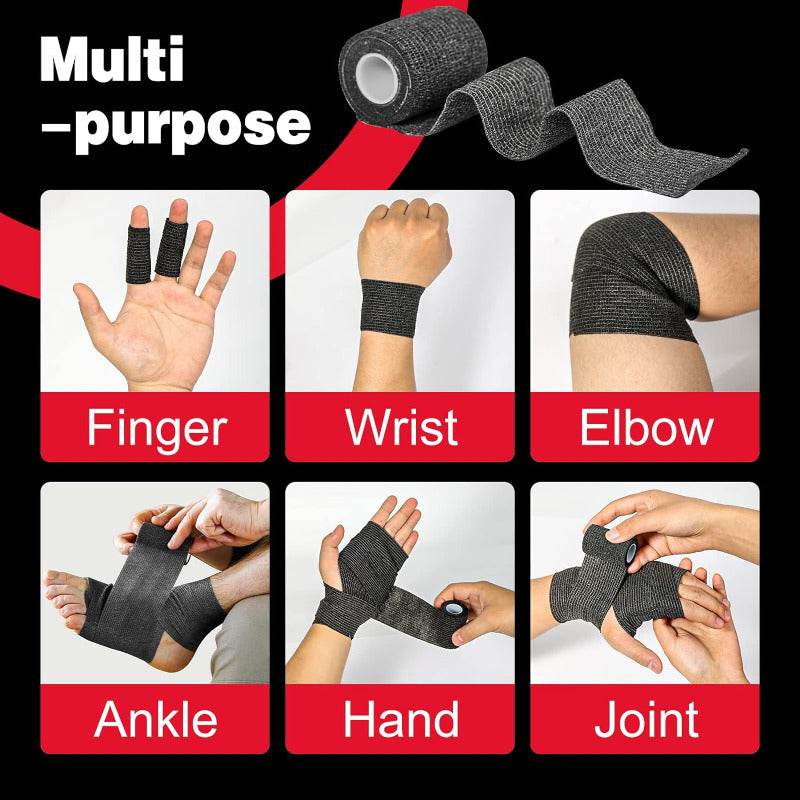 INKin Black Self-Adhesive Bandage (24 Rolls) - INKin Tattoo Supply