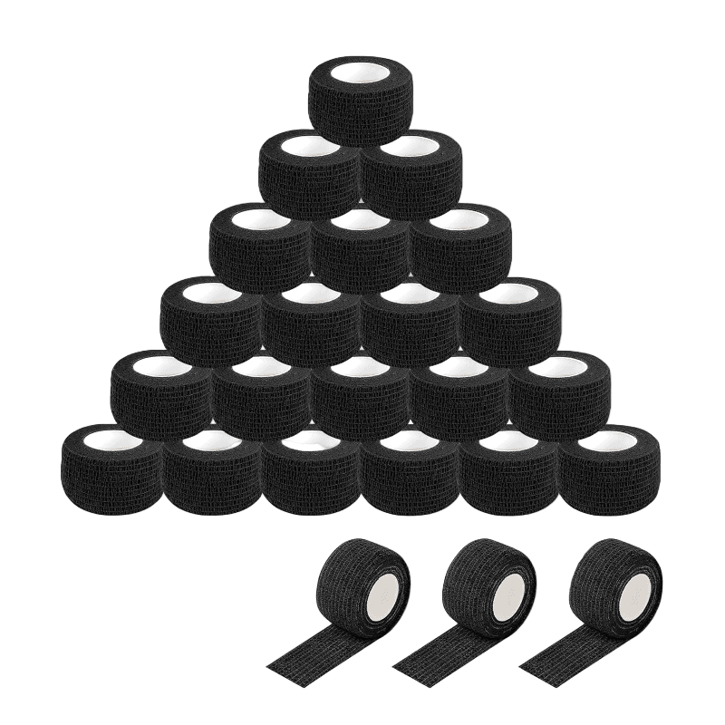 INKin Black Self-Adhesive Bandage (24 Rolls) - INKin Tattoo Supply