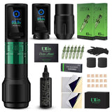 INKin Inferno Adjustable Stoke(Two Grips) Full Set Wireless Tattoo Machine Kit - INKin Tattoo Supply