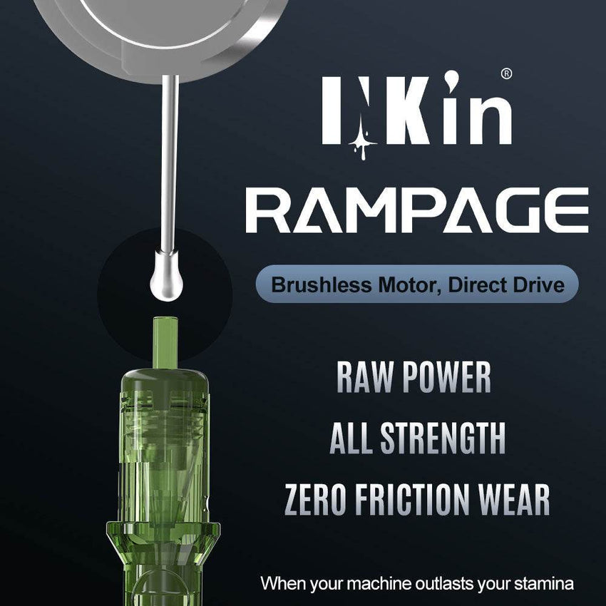 INkin Rampage Direct Drive 4.0 Stroke Wireless Tattoo Machine - INKin Tattoo Supply