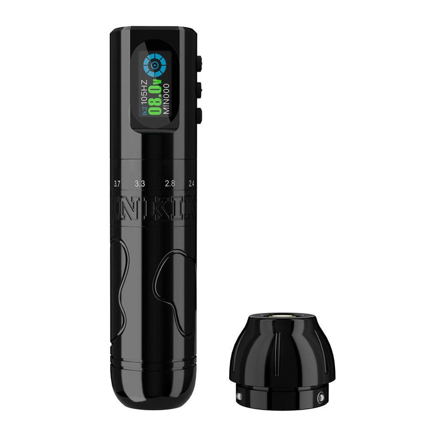 Inkflexo Wireless Tattoo Machine 1600mAh Battery 2.0mm - 4.2mm Adjustable Stroke Length and 9 Frequency Dot work Modes - INKin Tattoo Supply