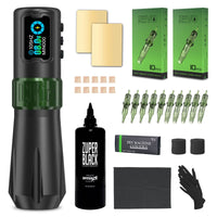 INKin Rampage Direct Drive 4.5/4.0mm Stroke Full Set Wireless Tattoo Machine Kit - INKin Tattoo Supply