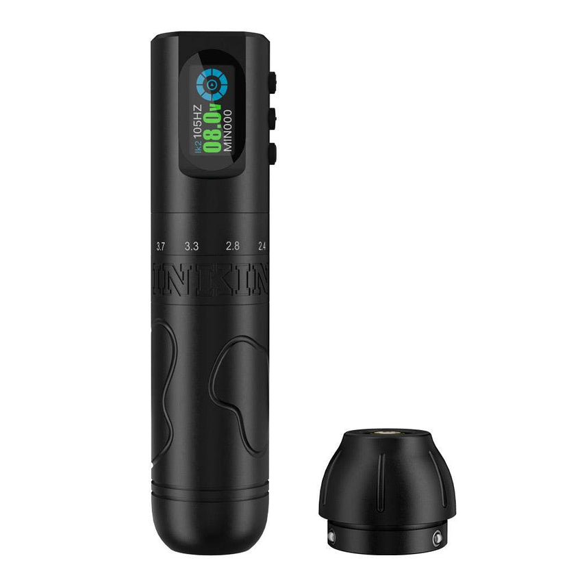 Inkflexo Wireless Tattoo Machine 1600mAh Battery 2.0mm - 4.2mm Adjustable Stroke Length and 9 Frequency Dot work Modes - INKin Tattoo Supply