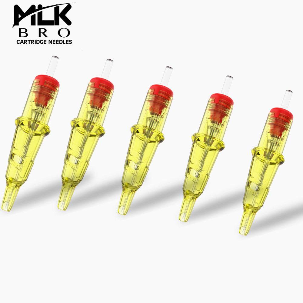INKin Tattoo Needle Cartridges with Safety Membrane #12 Standard #10 Bugpin RM M1 (MLKBRO 20Pcs) - INKin Tattoo Supply