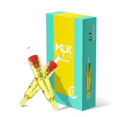 INKin Tattoo Needle Cartridges with Safety Membrane #12 Standard #10 Bugpin RM M1 (MLKBRO 20Pcs) - INKin Tattoo Supply