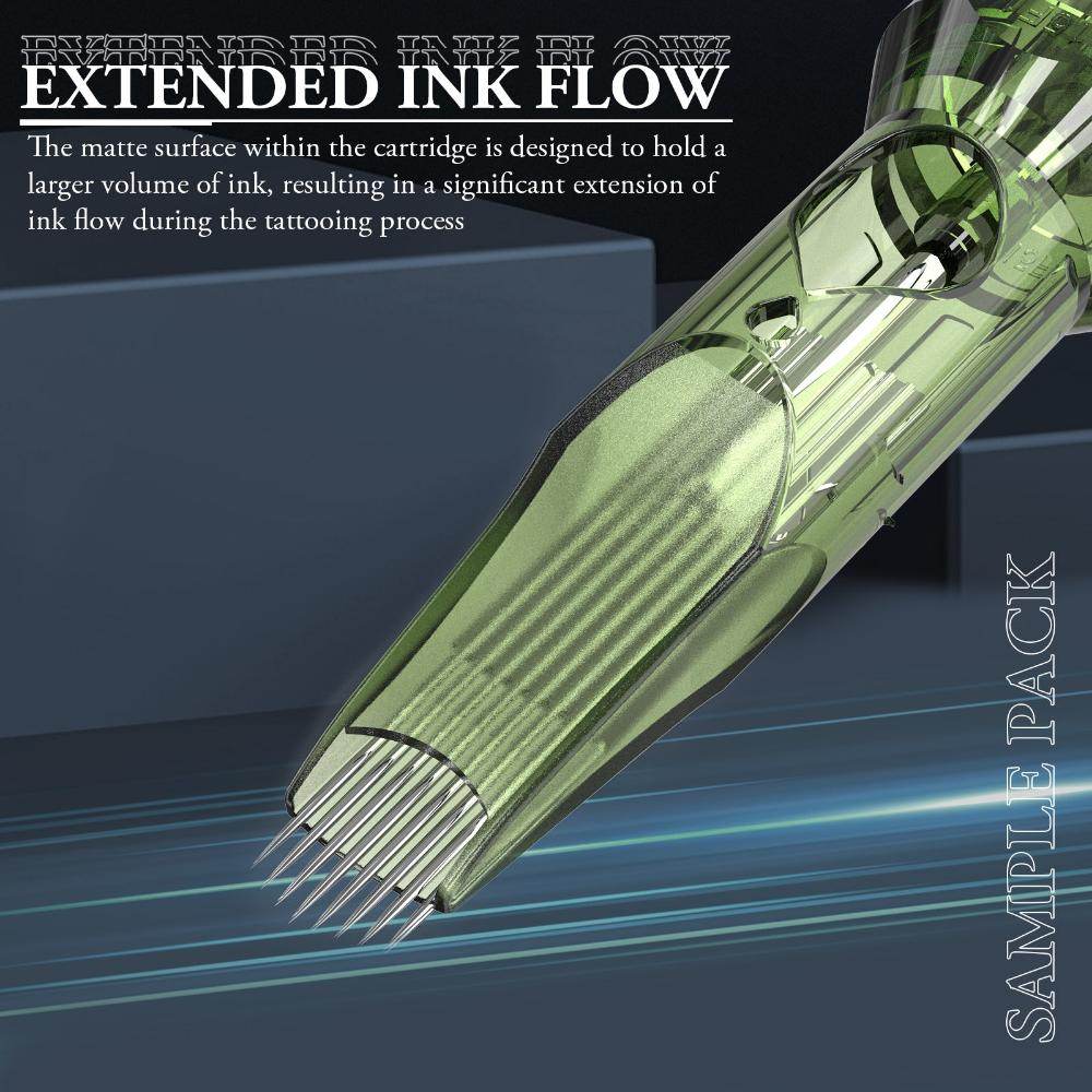 INKin Tattoo Pen Kit 1800mAh Battery CL2 Wireless Tattoo Machine for Artists with 32Pcs Cartridge Needles Professional Bundle (Special Xmas Green) - INKin Tattoo Supply