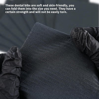 INKin Black Waterproof Disposable Dental Bibs (125 Pack ) - INKin Tattoo Supply