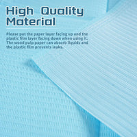 INKin Blue Waterproof Disposable Dental Bibs (125 Pack ) - INKin Tattoo Supply