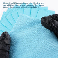 INKin Blue Waterproof Disposable Dental Bibs (125 Pack ) - INKin Tattoo Supply