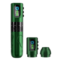 Inkflexo Adjustable Stroke Wireless Tattoo Machine 2.0mm - 4.2mm with 2 Battery Power Supply and 9 Frequency Dot work Modes - INKin Tattoo Supply