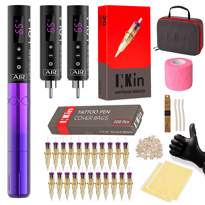 INKin Lola Air Tattoo Machine Kit for Permanent Makeup Microblading - INKin Tattoo Supply