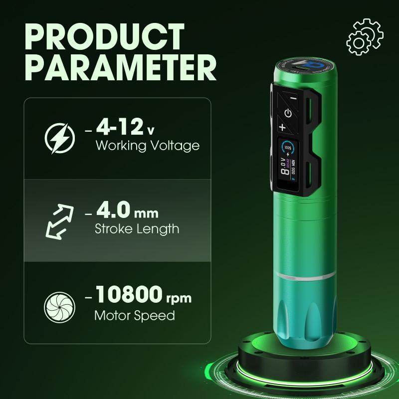 INKin CL4 Professional Full Set Wireless Tattoo Machine Kit - INKin Tattoo Supply