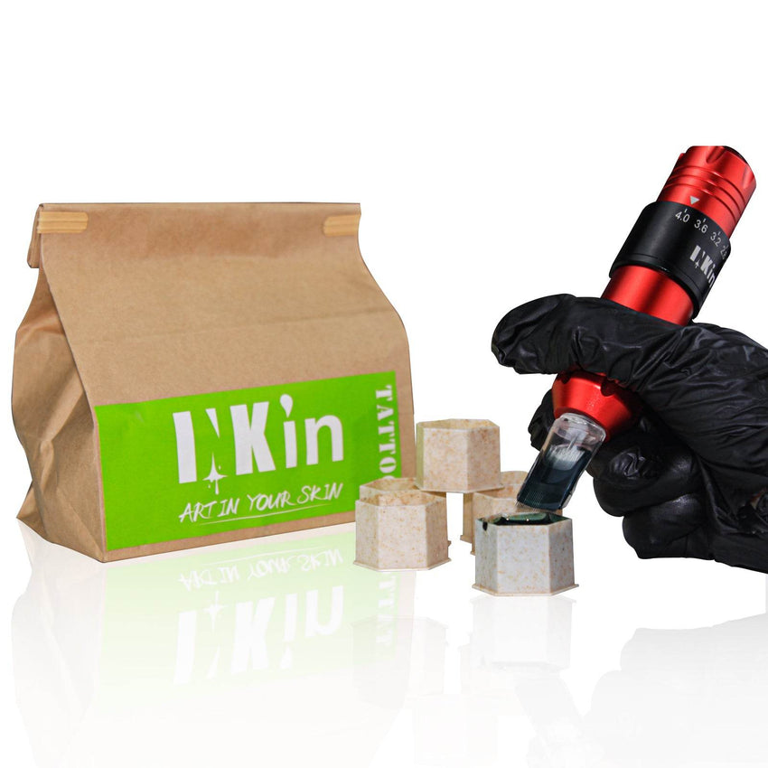 INKin Eco-Friendly Self-Stand Tattoo Ink Cups (200Pcs) - INKin Tattoo Supply