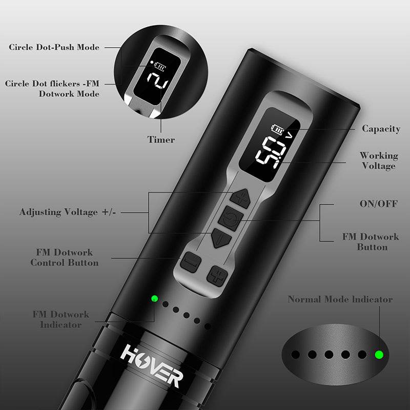 INKin Hover FM Wireless Tattoo Machine - INKin Tattoo Supply