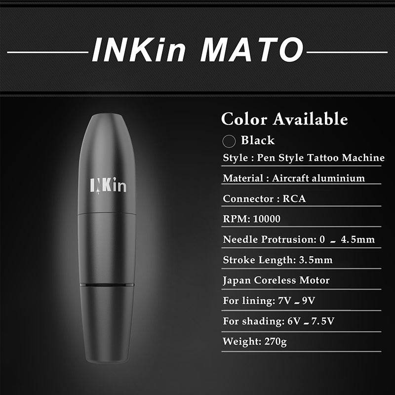 INKin MATO Pen Rotary Tattoo Machine - INKin Tattoo Supply