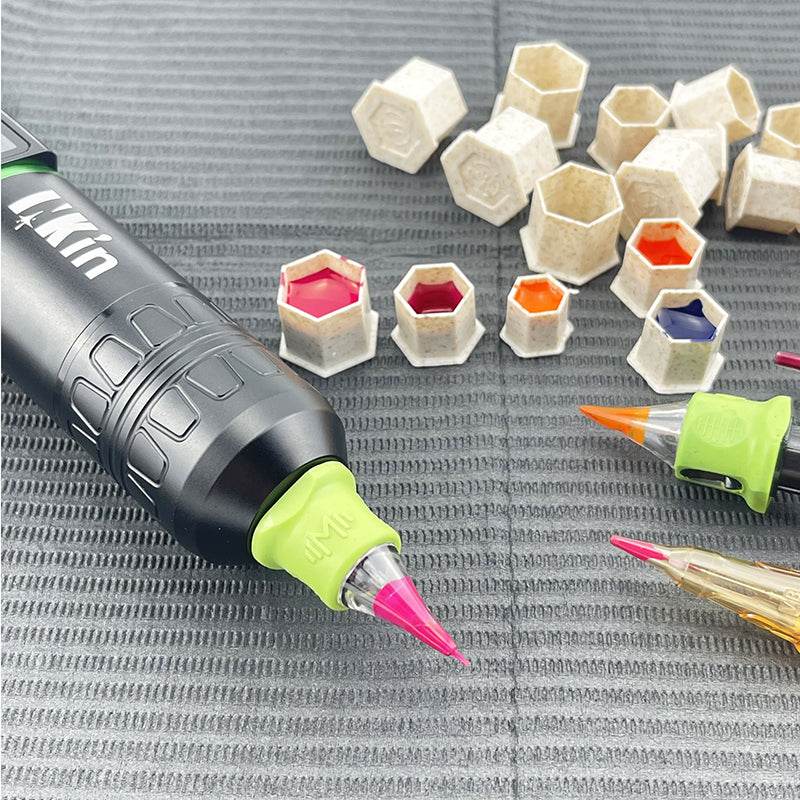 INKin Eco-Friendly Self-Stand Tattoo Ink Cups (200Pcs) - INKin Tattoo Supply