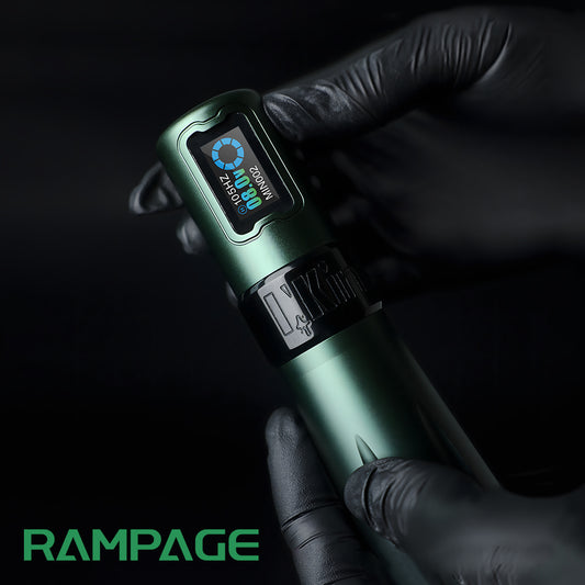 What did the professional tattoo artists say about the Rampage machine review?