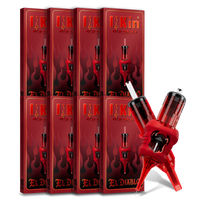 INKin El Diablo Finger Ledge Tattoo Cartridges Needles (50pcs Assorted RL RS M1C)