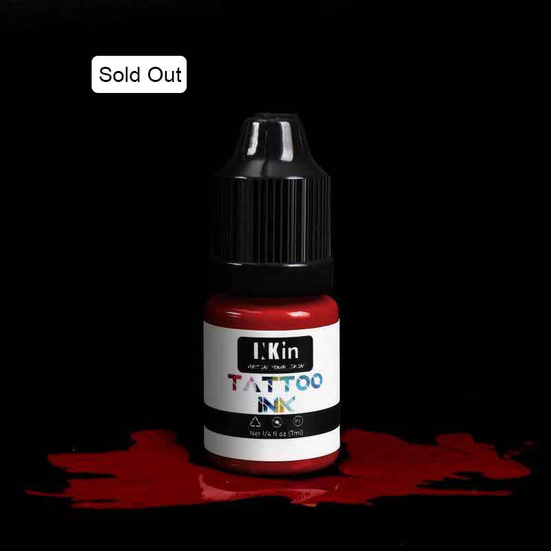 Tattoo Ink Dark Red 1/4 OZ (7 ml) - 038 - INKin Tattoo Supply