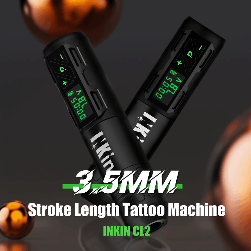 INKin CL2 3.5mm Stroke Length Professional Wireless Tattoo Machine Kit Bundle - INKin Tattoo Supply