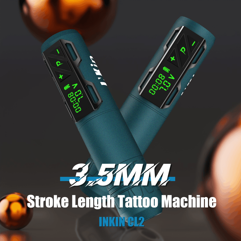 INKin CL2 Xmas Green Wireless Tattoo Machine Kit - INKin Tattoo Supply