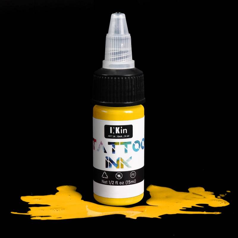 Tattoo Ink Lightning Yellow 1/2 OZ (15 ml) - 169 - INKin Tattoo Supply