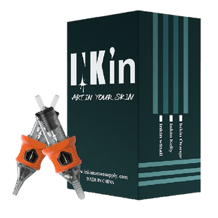 INKin Orange Long Taper Finger Ledge Tattoo Cartridges Mixed Bundle (40Pcs)