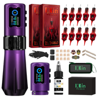 INKin Rampage 4.5/4.0mm Stroke Direct Drive Full Set Wireless Tattoo Machine Kit -- EU Warehouse