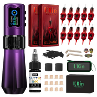 INKin Rampage 4.5/4.0mm Stroke Direct Drive Full Set Wireless Tattoo Machine Kit -- EU Warehouse