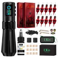 INKin Rampage 4.5/4.0mm Stroke Direct Drive Full Set Wireless Tattoo Machine Kit -- EU Warehouse