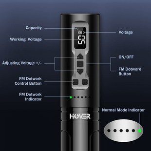 INKin Hover FM Wireless Tattoo Machine - INKin Tattoo Supply