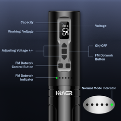 HOVER FM Dotwork Wireless Battery Tattoo Pen Machine