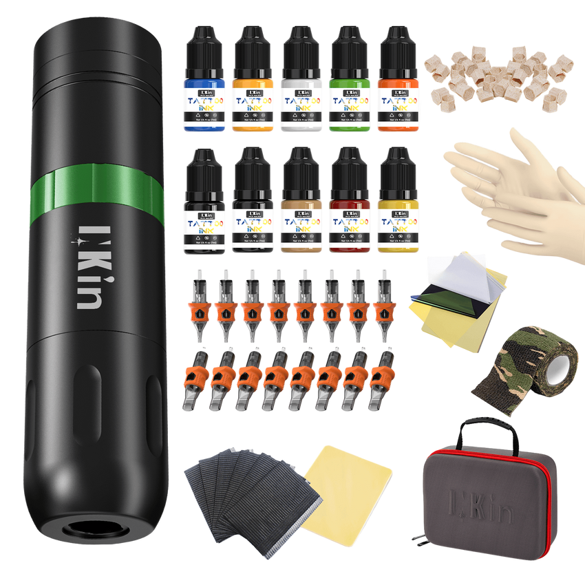 INKin Ultra 3.5mm Beginner Wireless Tattoo Machine Kit