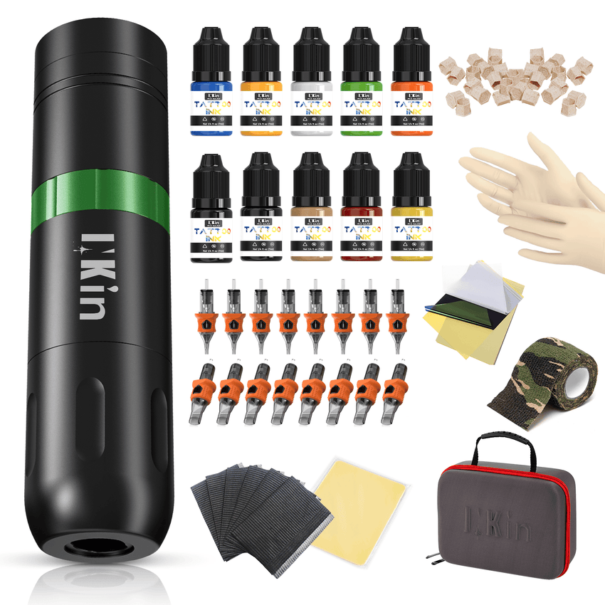 INKin Ultra 3.5mm Beginner Wireless Tattoo Machine Kit - INKin Tattoo Supply