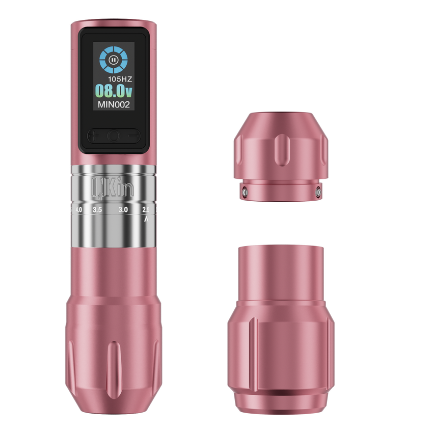 INKin Inferno Adjustable Stroke Wireless Tattoo Machine (2 Grips) - INKin Tattoo Supply