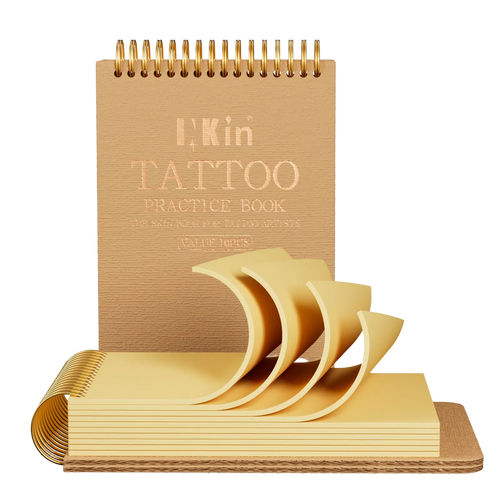 INKin Artificial Skin Tattoo 20 x 15 cm Thick 2 mm - Pack of 10 Practice Skin Tattoo Professional for Training (Beginners / Professionals)