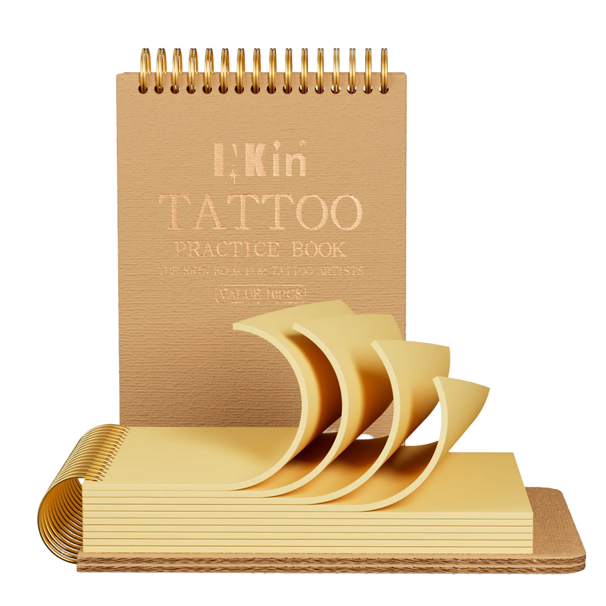INKin Artificial Skin Tattoo 20 x 15 cm Thick 2 mm - Pack of 10 Practice Skin Tattoo Professional for Training (Beginners / Professionals) - INKin Tattoo Supply