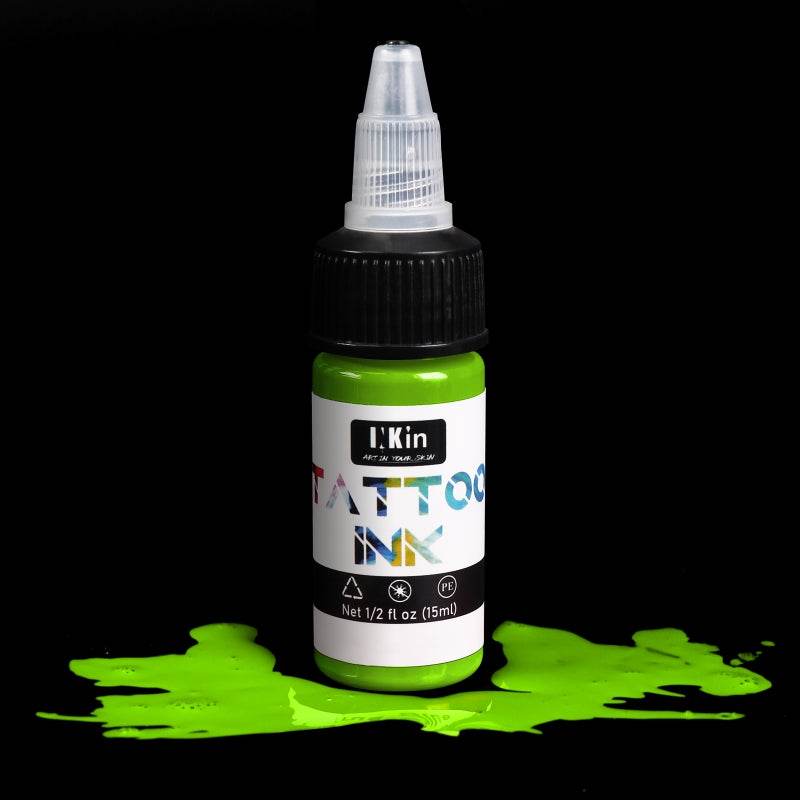 Tattoo Ink Graffite Green 1/2 OZ (15 ml) - 224 - INKin Tattoo Supply