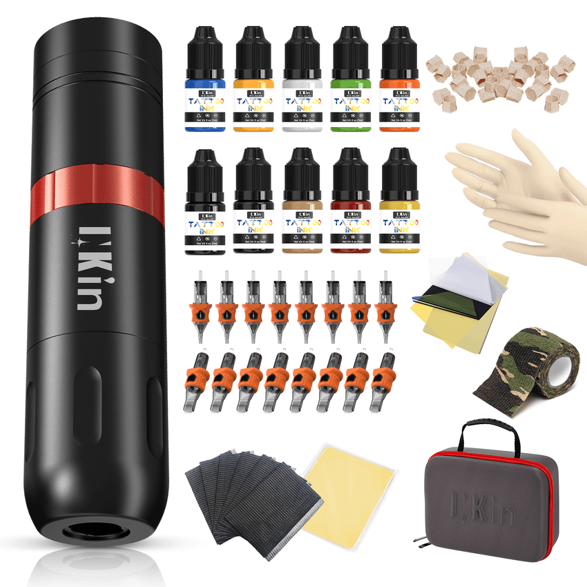 INKin Ultra 3.5mm Beginner Wireless Tattoo Machine Kit - INKin Tattoo Supply