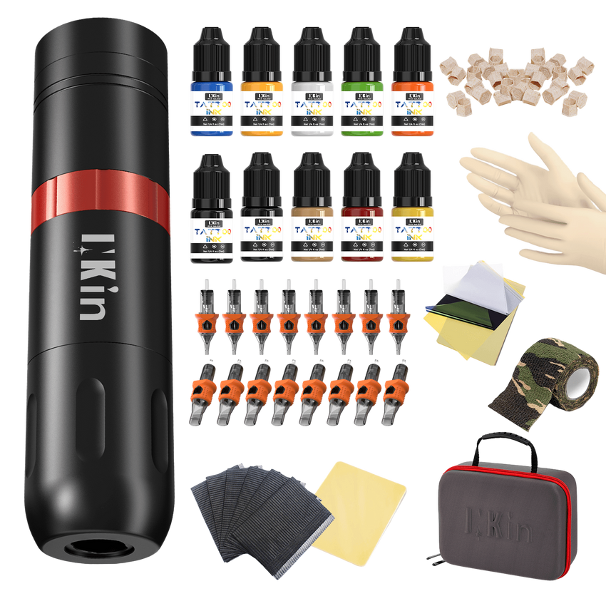 INKin Ultra 3.5mm Beginner Wireless Tattoo Machine Kit