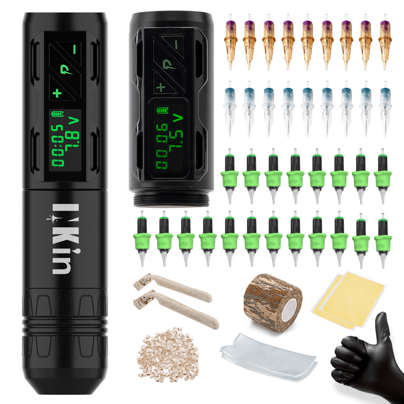 INKin CL2 3.5mm Stroke Length Professional Wireless Tattoo Machine Kit Bundle - INKin Tattoo Supply