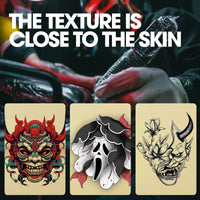 INKin Artificial Skin Tattoo 20 x 15 cm Thick 2 mm - Pack of 10 Practice Skin Tattoo Professional for Training (Beginners / Professionals) - INKin Tattoo Supply