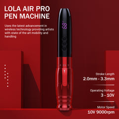 Lola Air Pro Wireless Adjustment Permanent makeup Tattoo Machine Pen