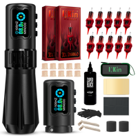 INKin Rampage 4.0/4.5mm Stroke Wireless Tattoo Machine Kit with Ink & Cartridges – Complete Tattoo Set