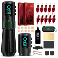 INKin Rampage 4.0/4.5mm Stroke Wireless Tattoo Machine Kit with Ink & Cartridges – Complete Tattoo Set